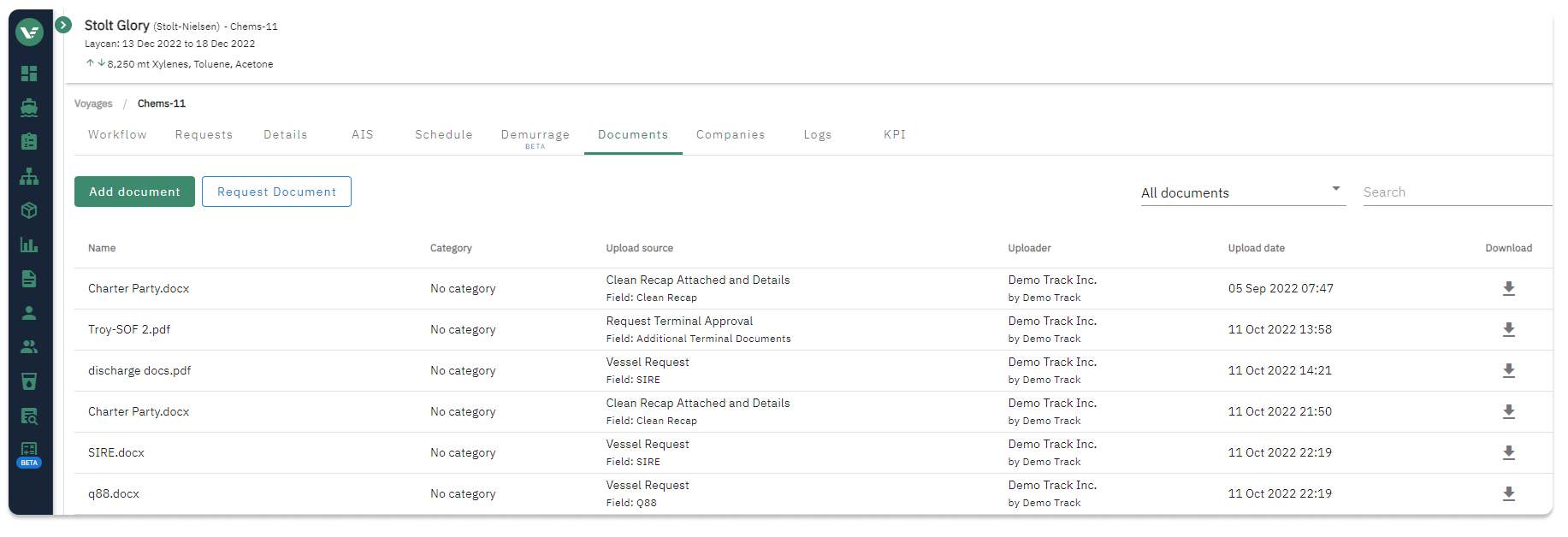 Workflow Example #4: Voyage Documents Manager