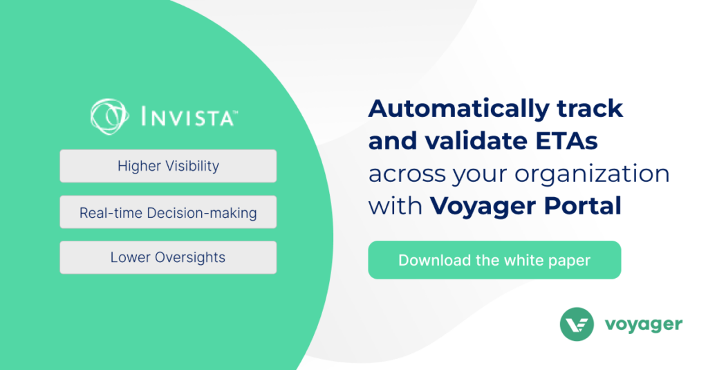 Track and validate ETAs with voyager portal